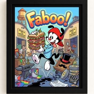 Faboo Cartoon Art Print